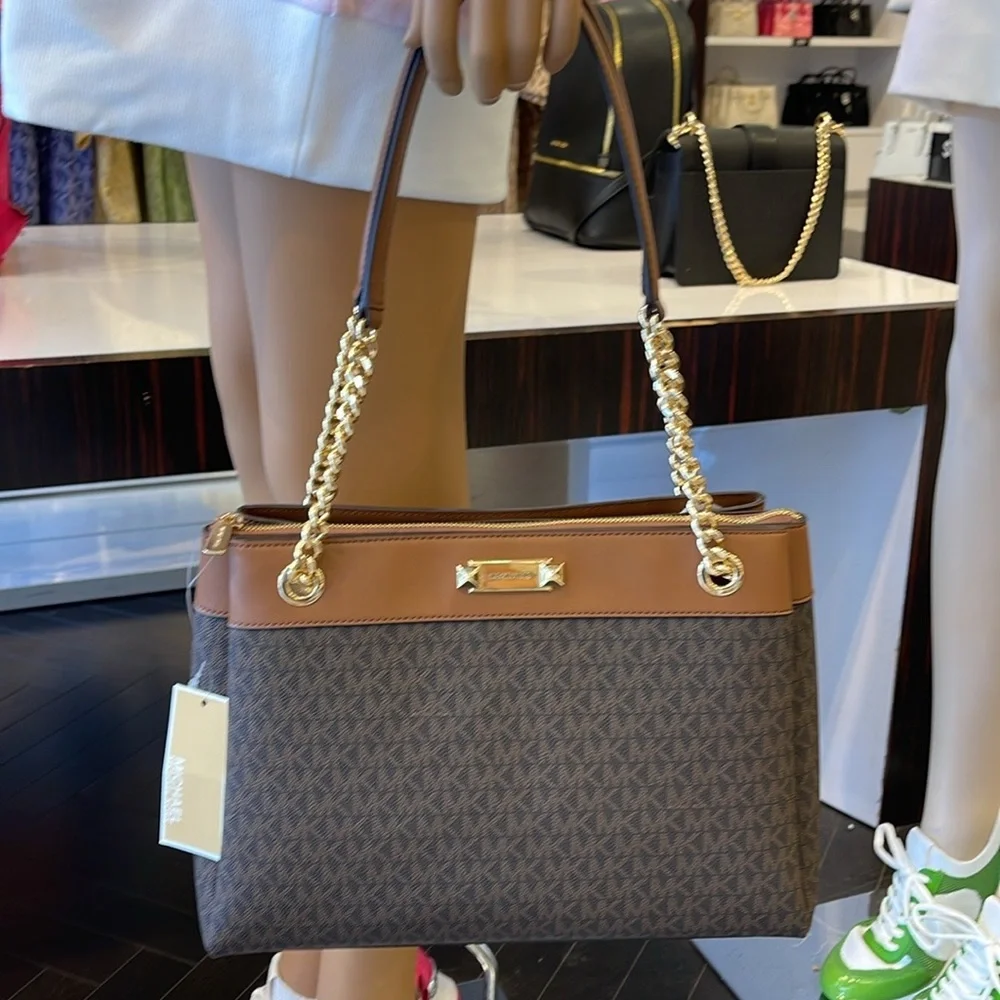 Michael Kors Whitney Medium Signature Logo Tote Shoulder Bag
Brown 
NWT - Picture 3 of 16